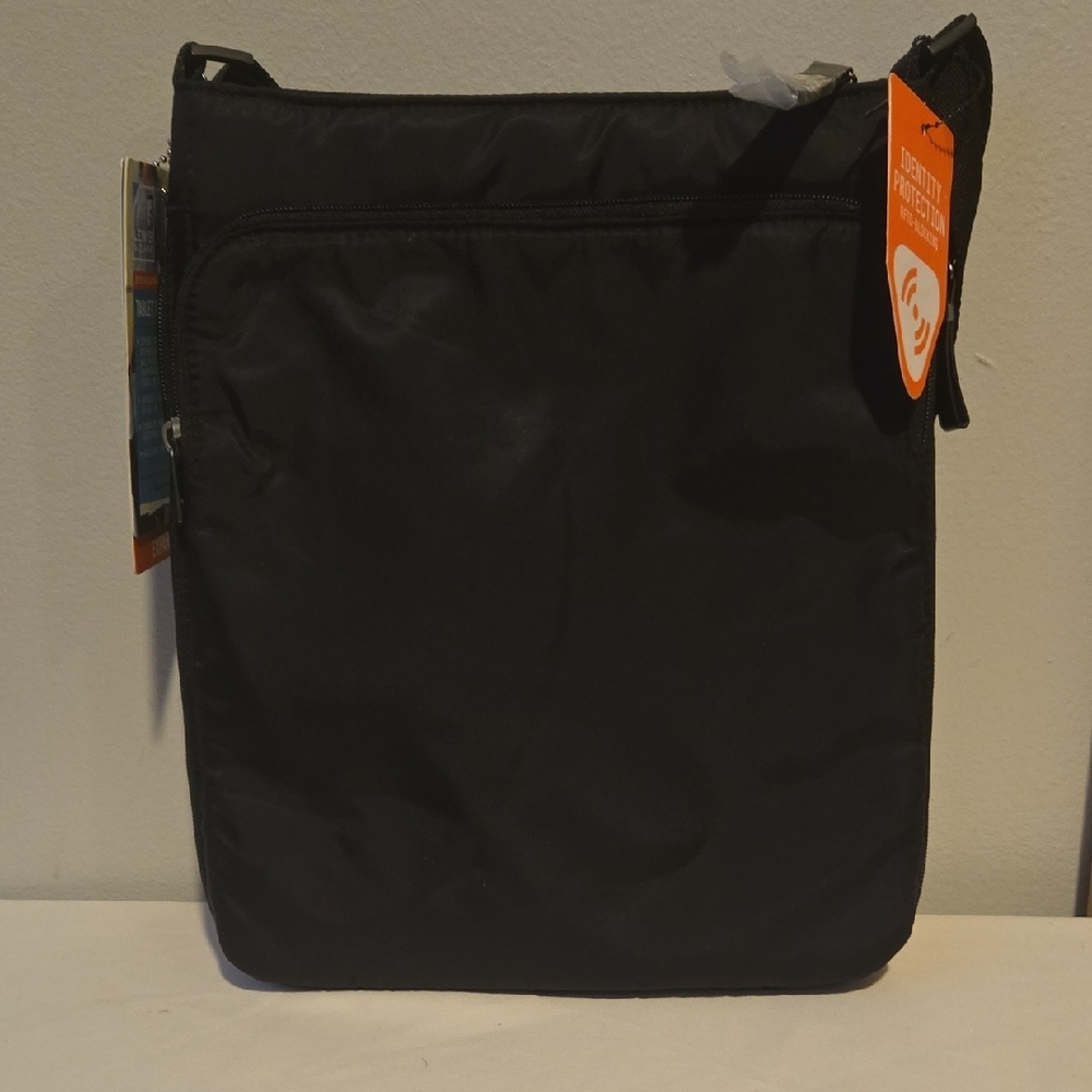 Lewis N Clark Wea Rfid, Blocking Tablet Cross-Body- Black